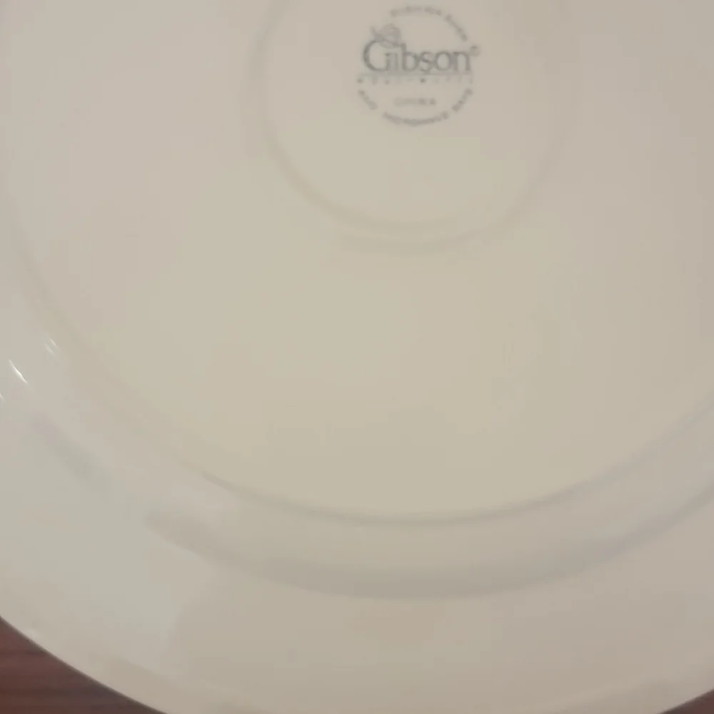 Gibson‎ Large Christmas Snowman Server Plate 14in Round Holiday